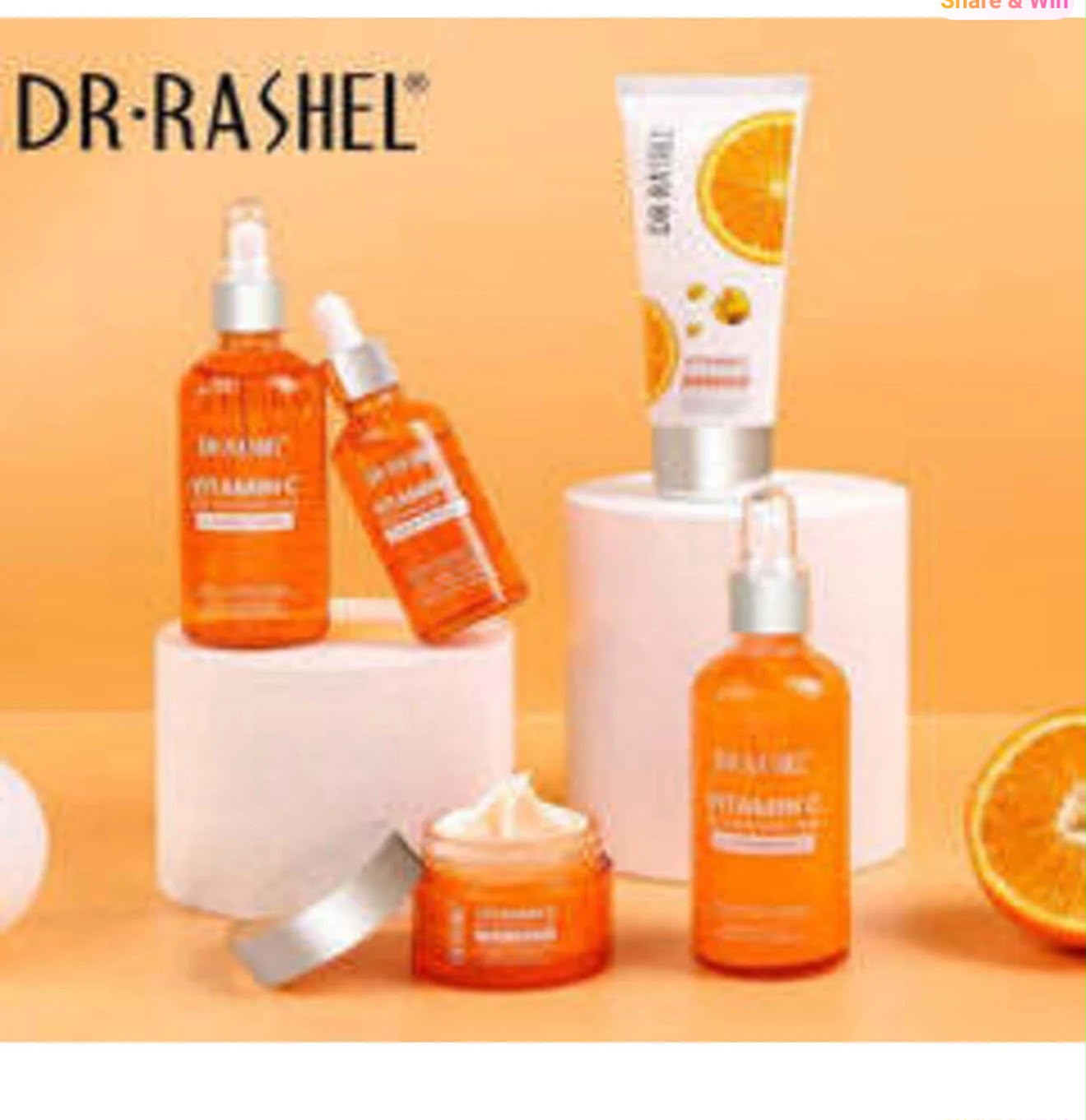 Coffret DR.RASHEL Vitamin C orange avec soins visage
