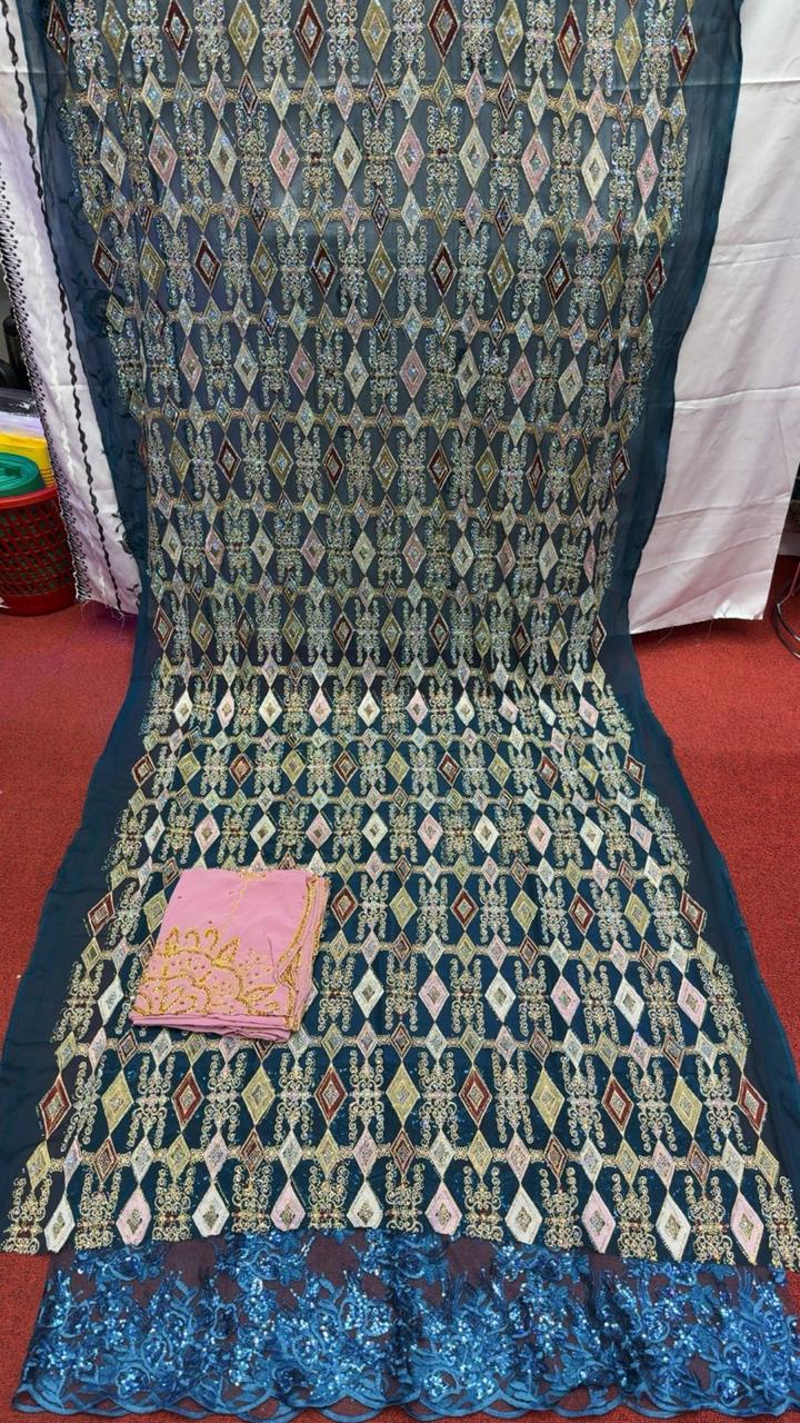 Salouva 3PICE - Menthe broderie fleurs soleil multicolore