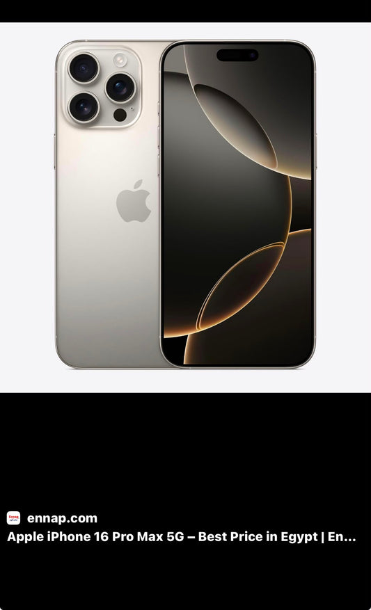 Apple iPhone 16 Pro Max – Titane Naturel