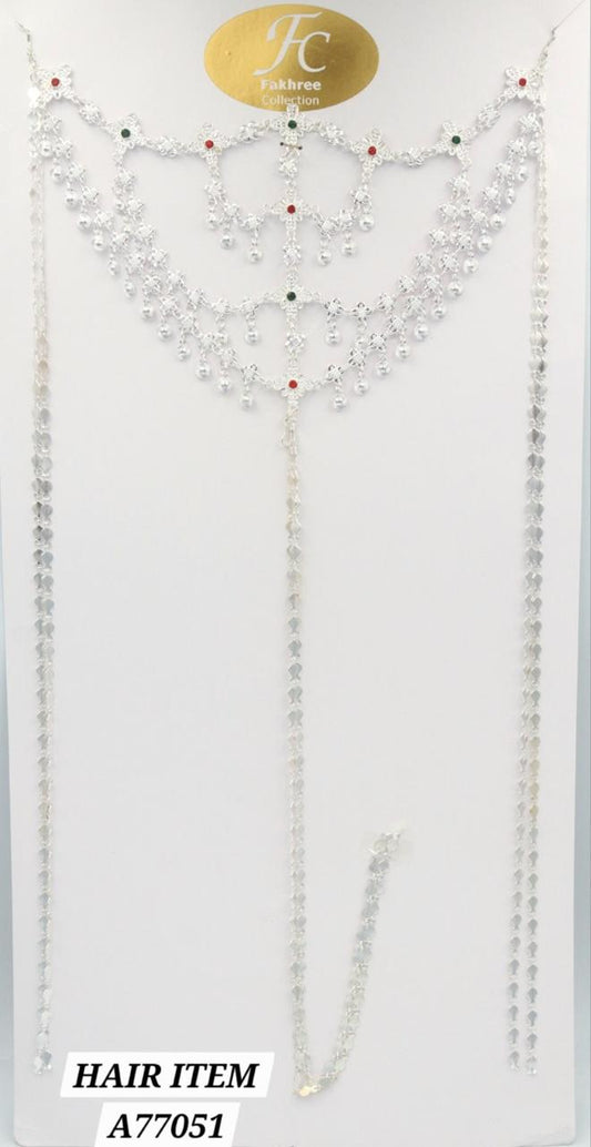 Parure collier multi-rangs doré médaillons circulaires A36924