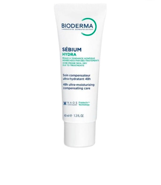 Tube Bioderma Sébium Hydra soin compensateur ultra-hydratant 48h 40 ml