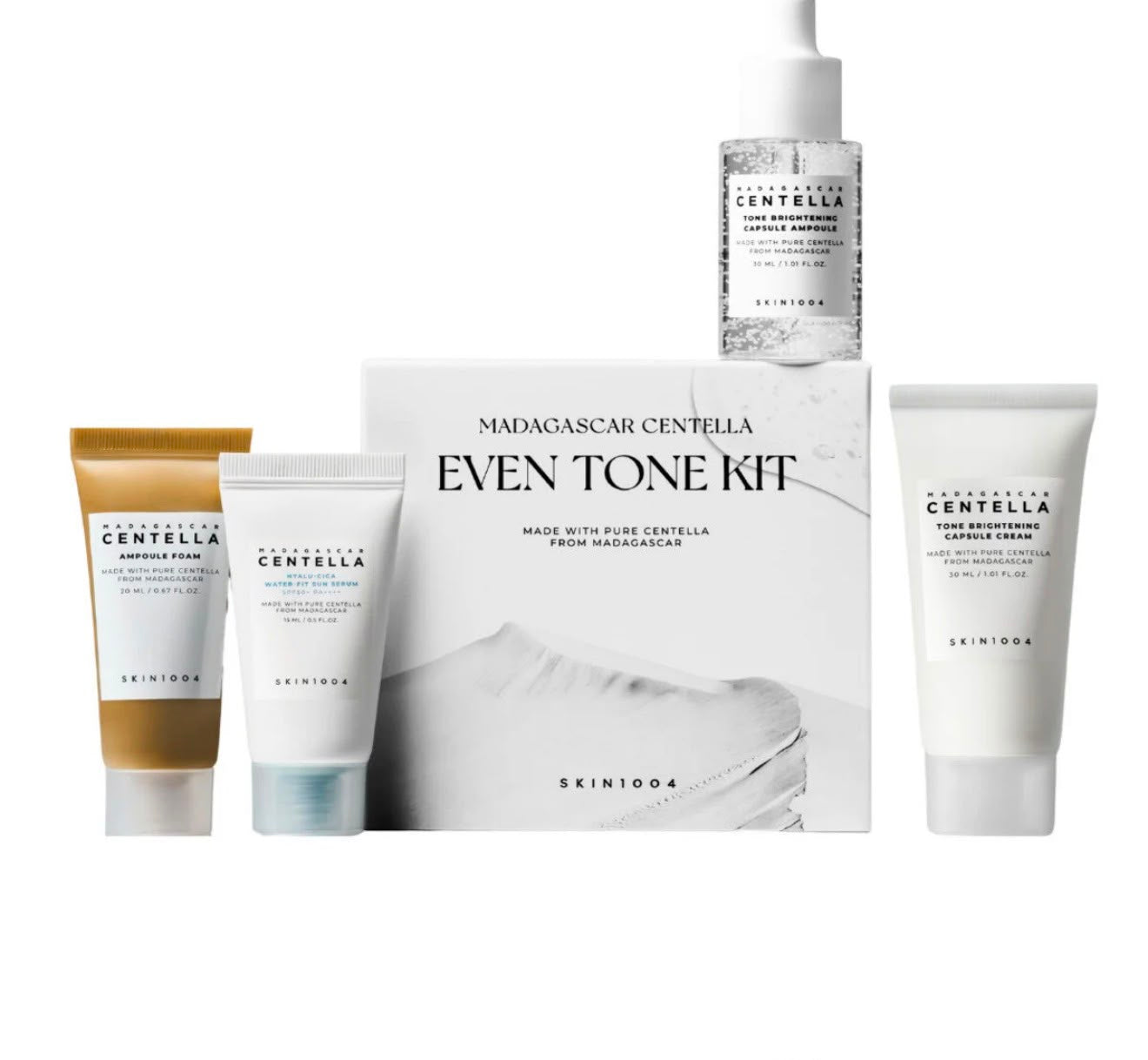 Kit de soins visage SKIN1004 Madagascar Centella Even Tone