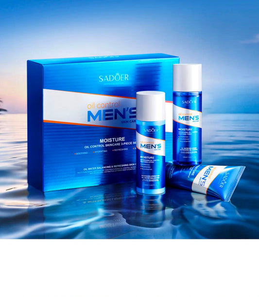 Coffret Sadoer Men’s Oil Control 3 pièces pour les soins du visage homme