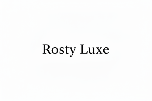 Logo Rosty Luxe noir sur blanc